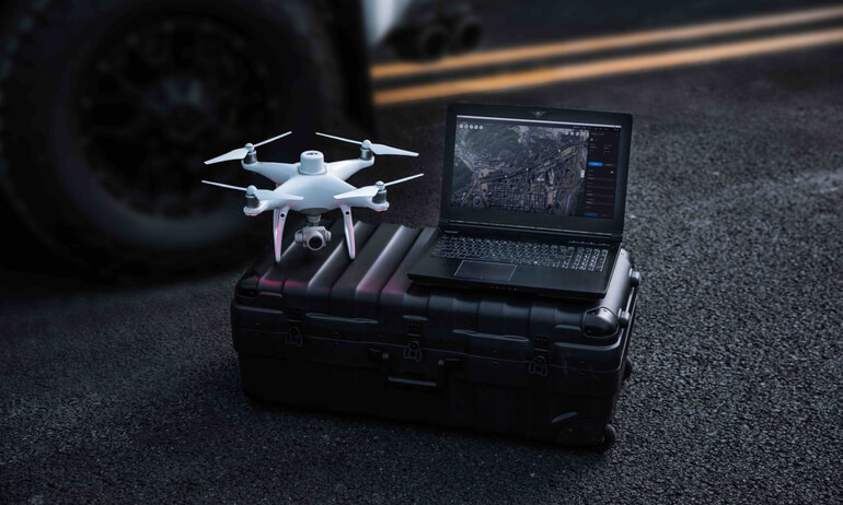 DJI Terra LiDAR point cloud reconstruction image