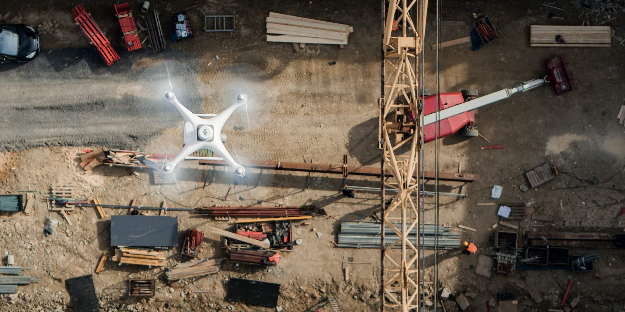 工程测绘 无人机建筑工程施工现场土方测量勘察建模 Dji大疆行业应用