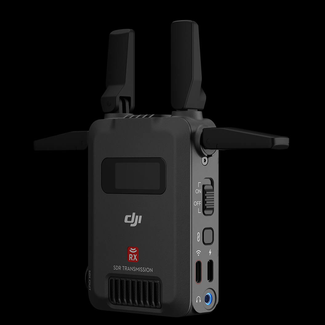 DJI SDR Transmission Receiver | Thiết bị truyền tín hiệu chính hã - mặt sau và phụ kiện đi kèm